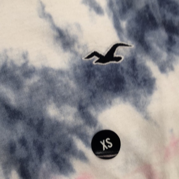 NWT Hollister must have collection, pink blue and white tie-dye size extra small - Picture 2 of 4